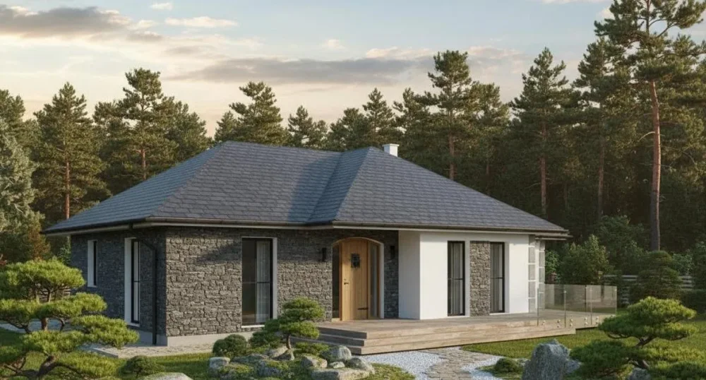 Проект Одноэтажный дом 16 на 15, 141 м2