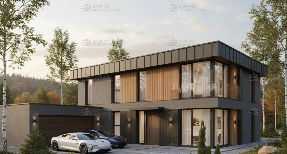 Проект Двухэтажный дом 19 на 15, 243 м2