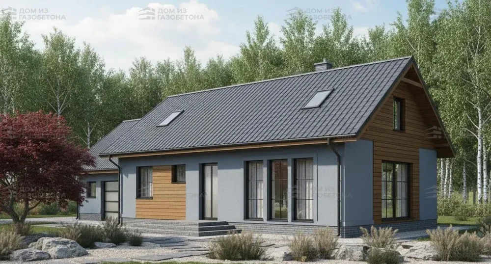 Проект Двухэтажный дом 14 на 10, 147 м2