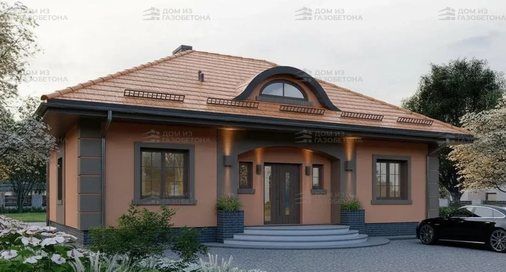 Проект Одноэтажный дом 13 на 12, 237 м2