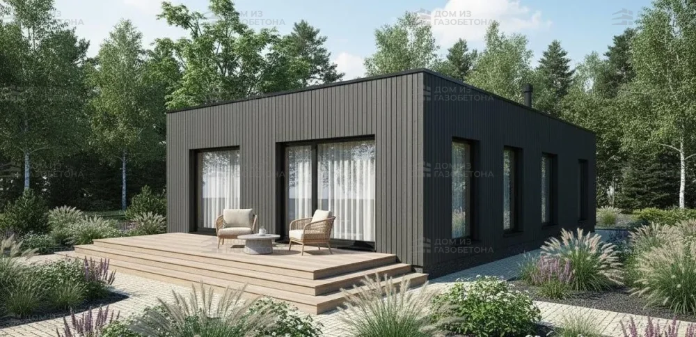 Проект Одноэтажный дом 16 на 10, 116 м2