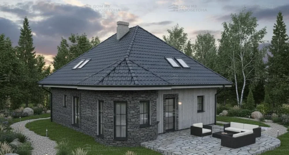 Проект Двухэтажный дом 10 на 13, 146 м2