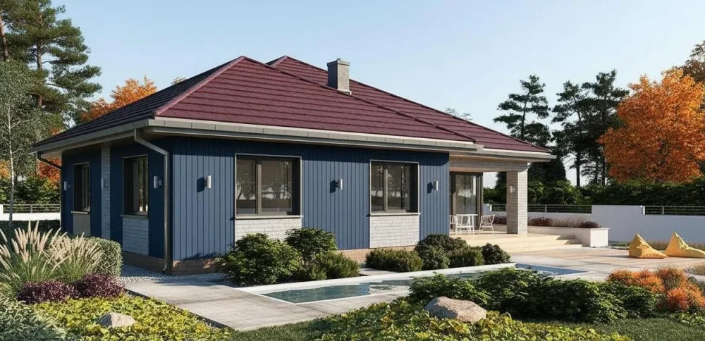 Проект Одноэтажный дом 14 на 20, 184 м2