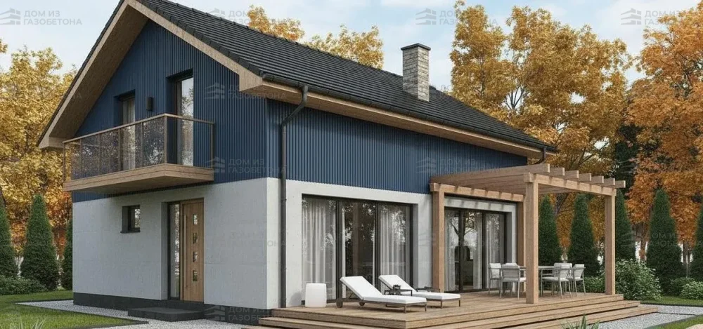 Проект Двухэтажный дом 13 на 10, 139 м2