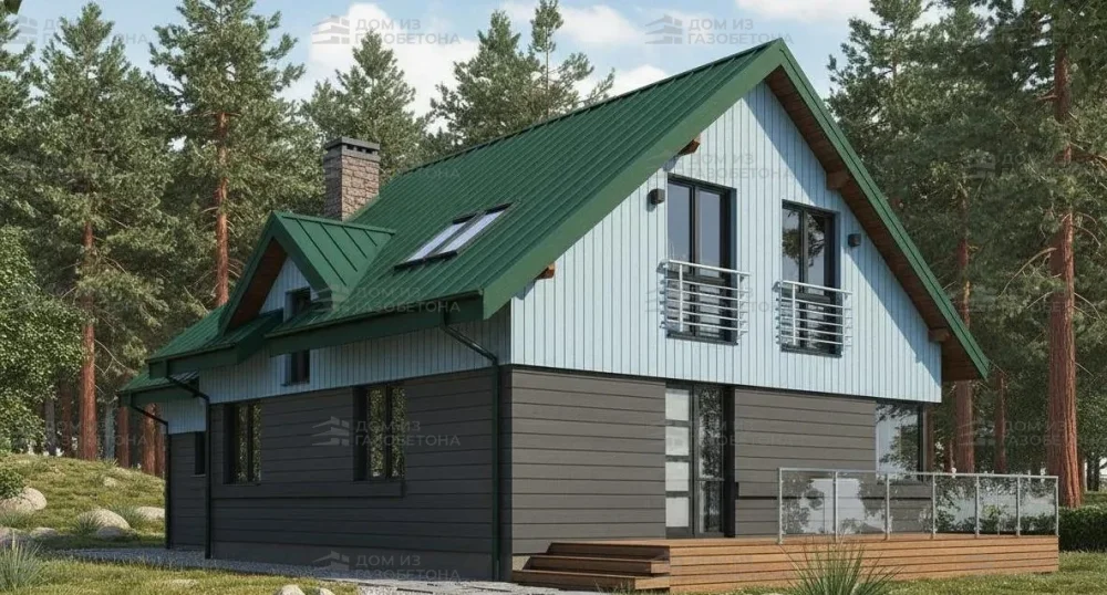 Проект Двухэтажный дом 13 на 10, 150 м2