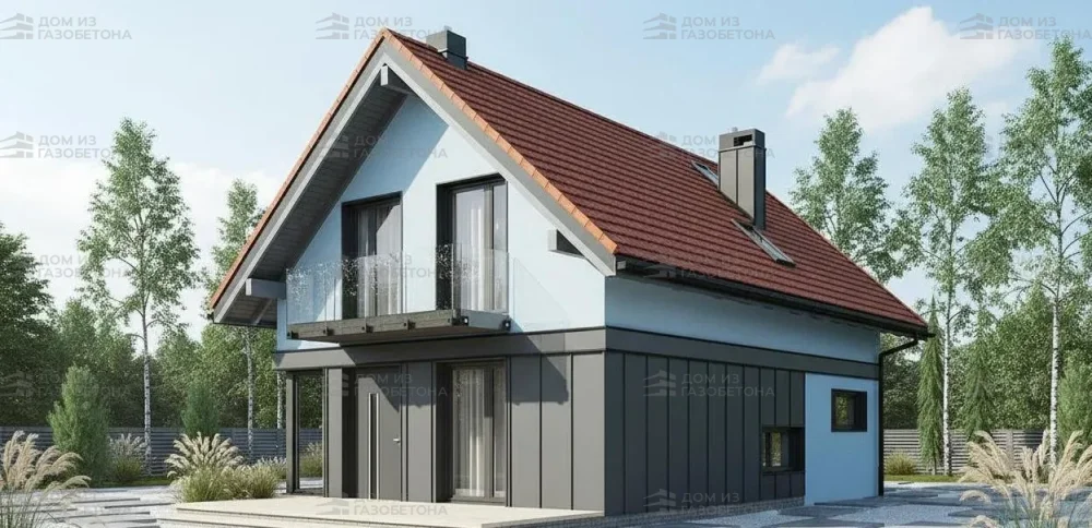 Проект Двухэтажный дом 7 на 12, 184 м2