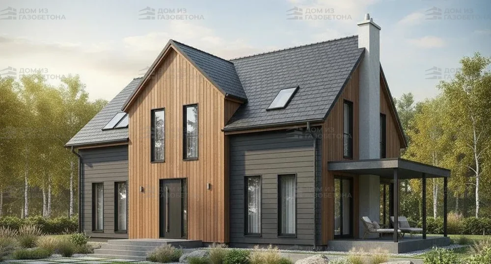 Проект Двухэтажный дом 17 на 10, 191 м2