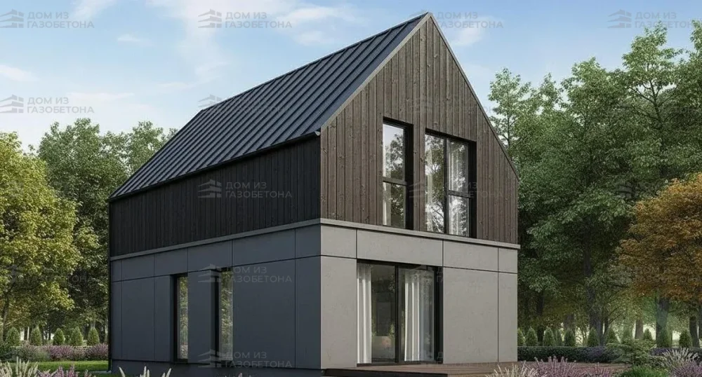 Проект Двухэтажный дом 11 на 13, 107 м2