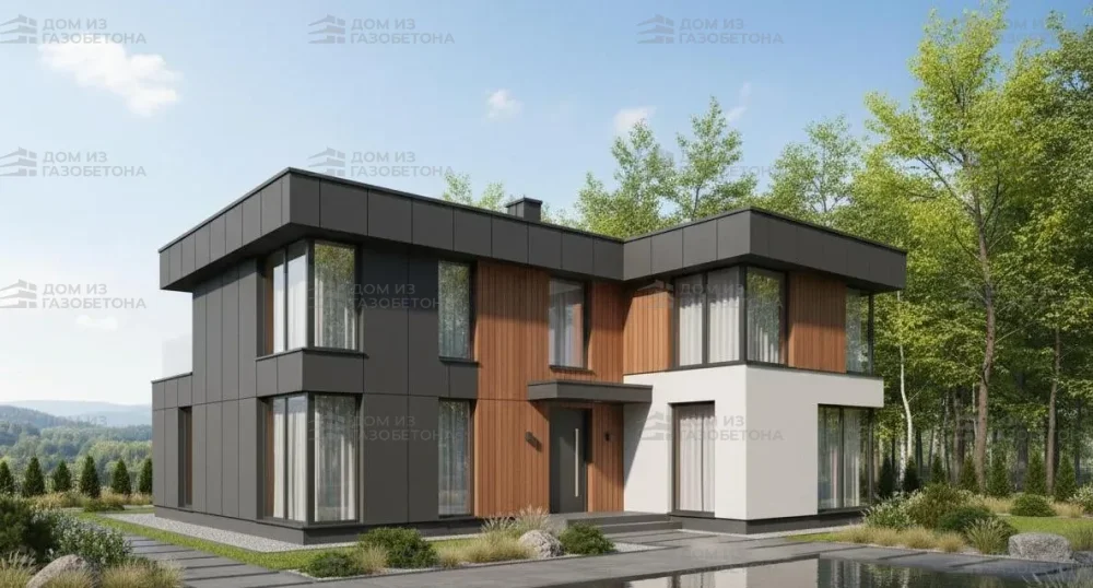 Проект Двухэтажный дом 15 на 10, 178 м2