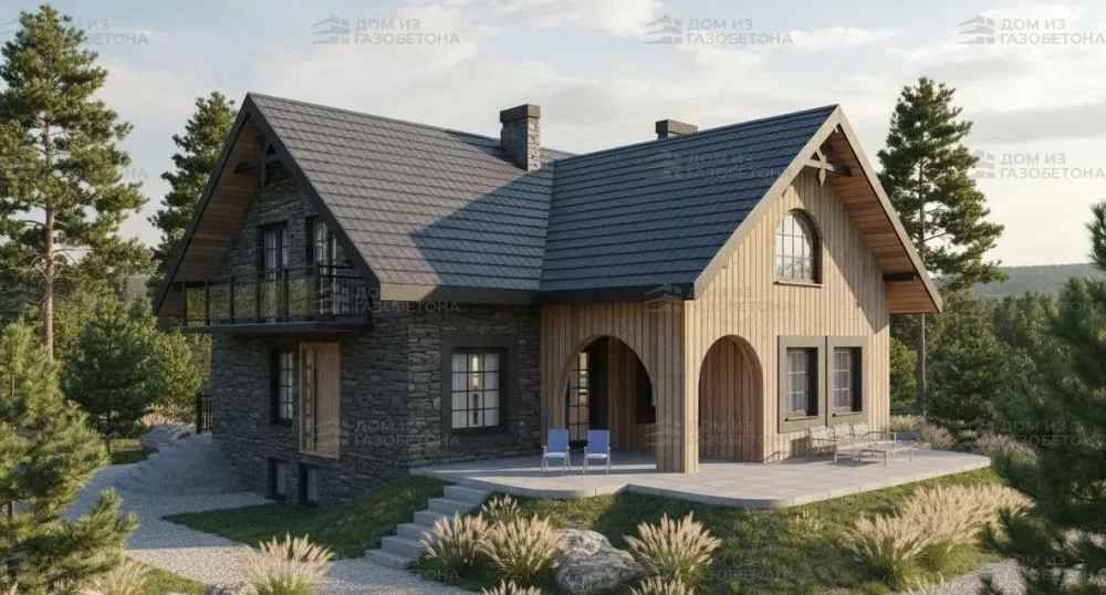 Проект Двухэтажный дом 12 на 13, 171 м2