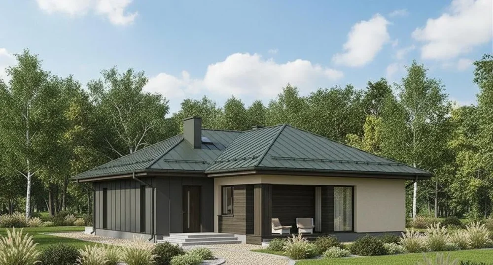 Проект Одноэтажный дом 13 на 17, 150 м2